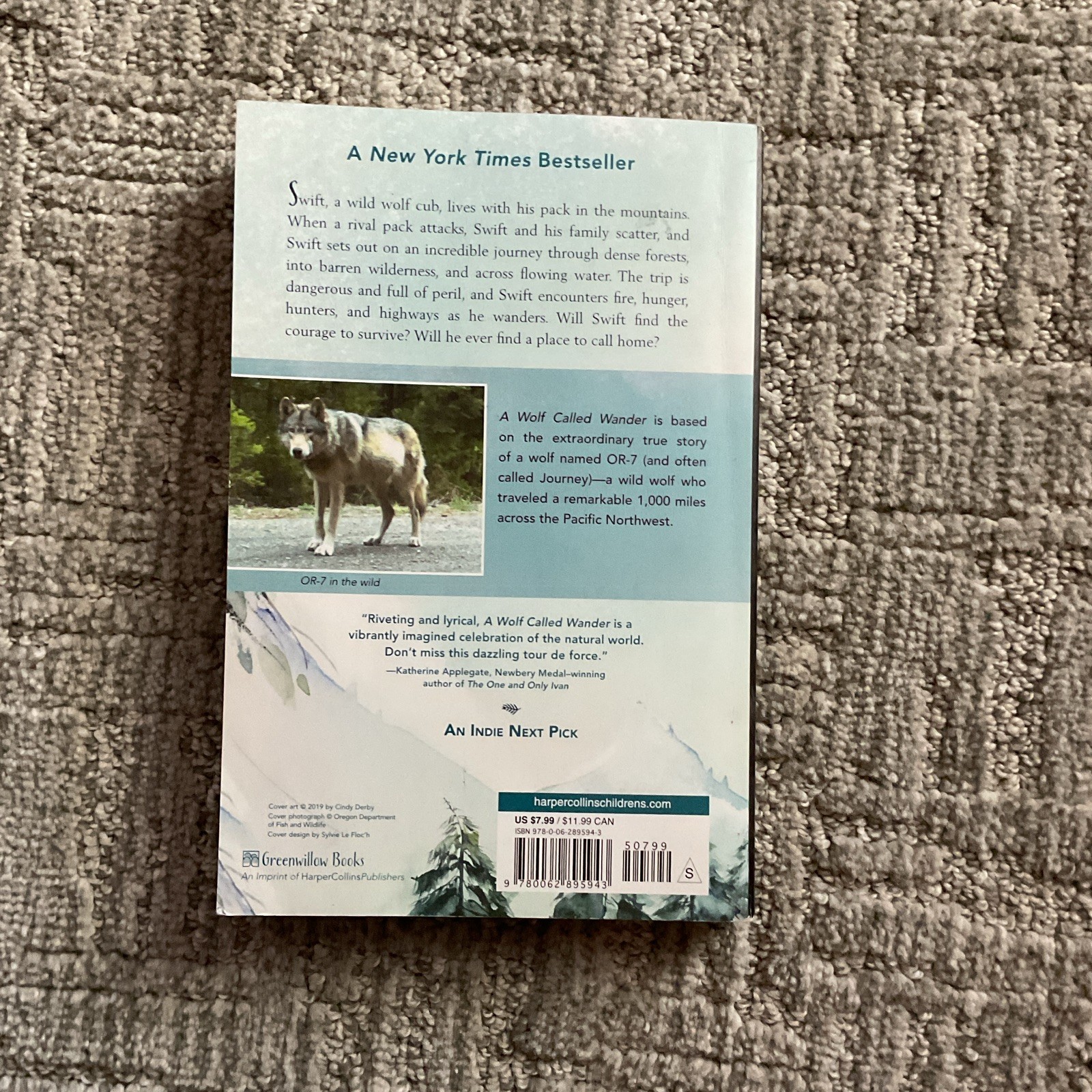 A Wolf Called Wander Paperback Illustrated – Rosanne Parry, Greenwillow 2019