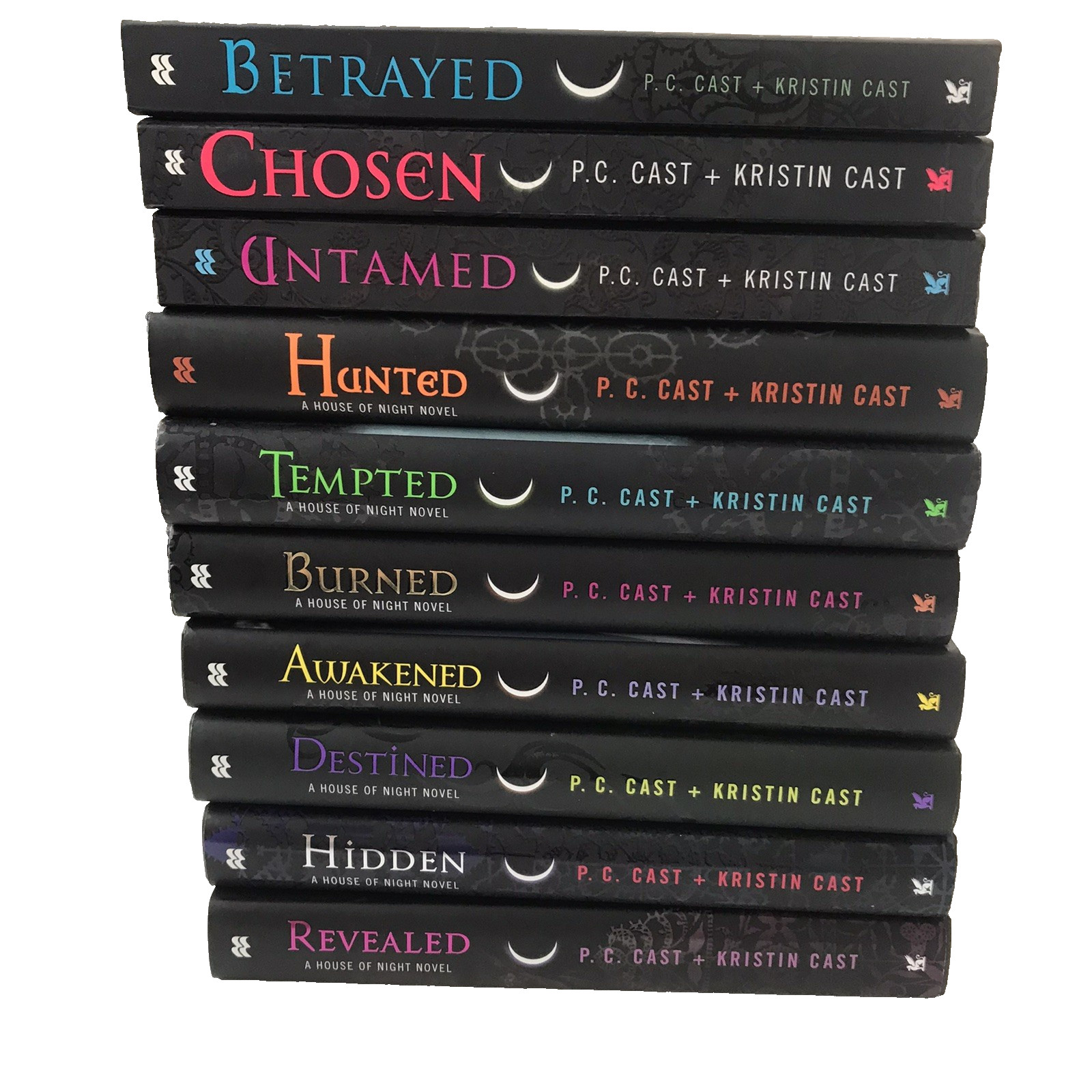 Lot 10 House of Night Vampire Book Series P.C. Cast #2 -11 (7 HC+3 PB) Very Good