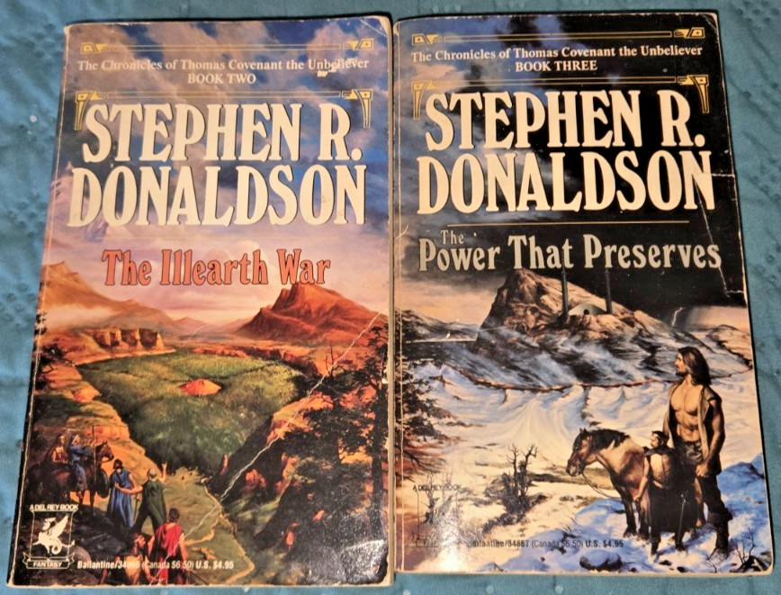The Chronicles Of Thomas Covenant The Unbeliever Books 2+3 MM Pbks S. Donaldson