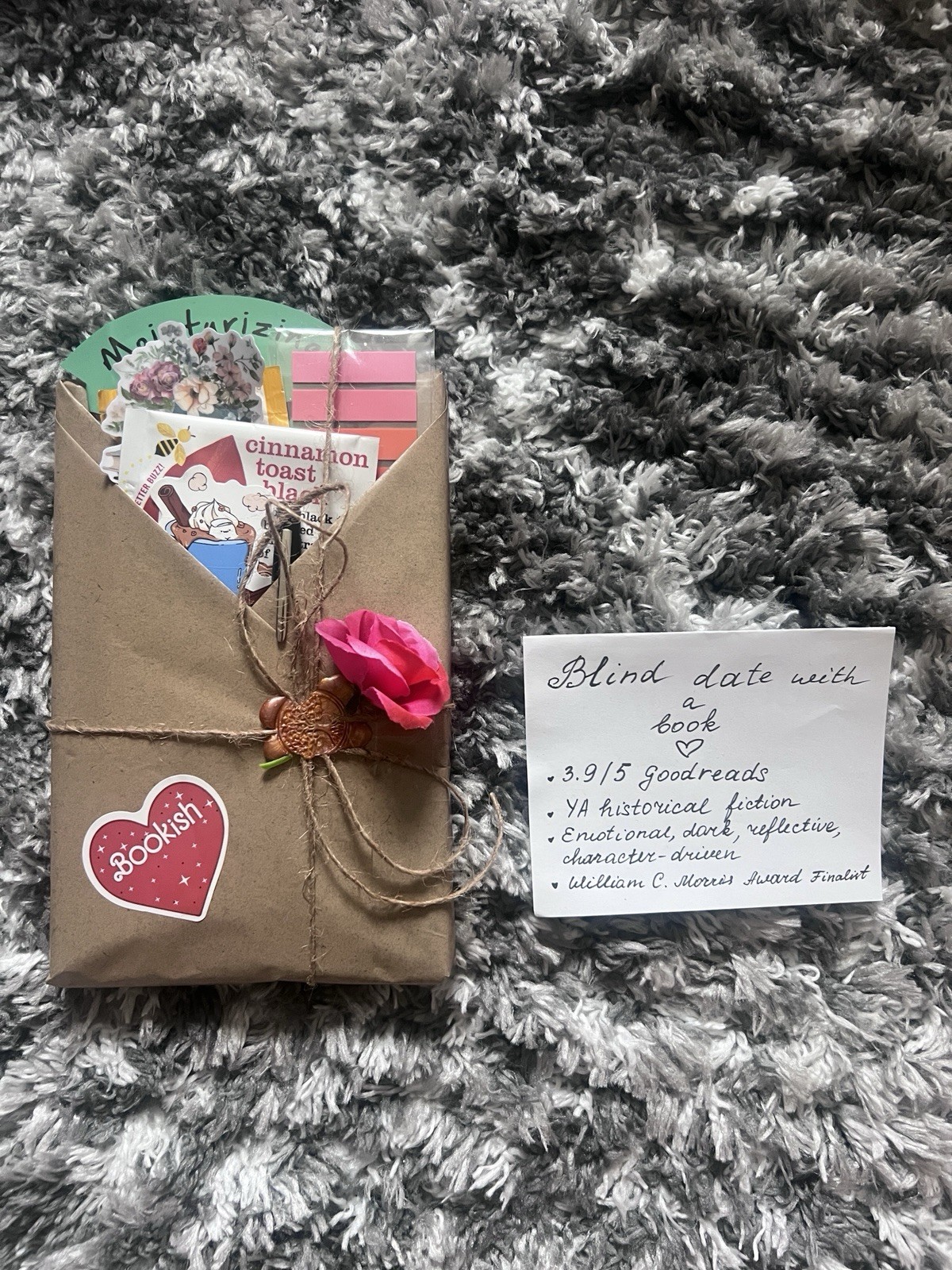 Blind date with a book gift set page-turner with extras tony moly face mask