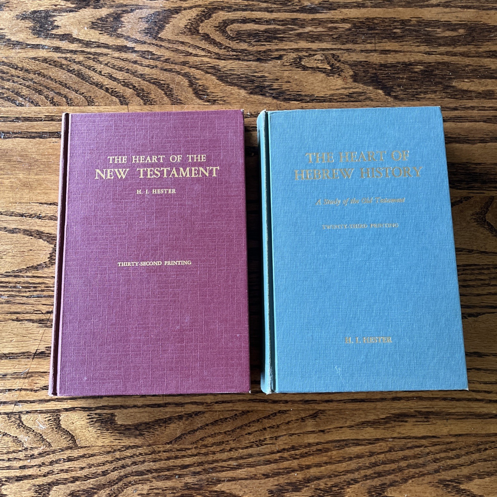 The Heart of the New Testament 1977 Hebrew History 1967 hardcovers H.I. Hester