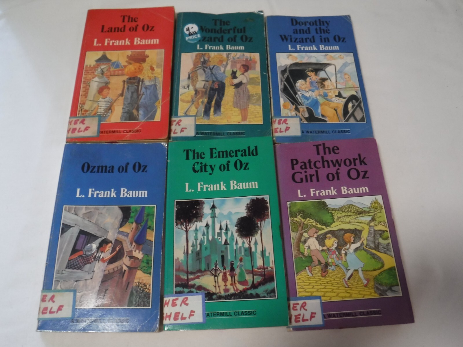 Wizard of Oz – Watermill Classic Vintage Lot Of 6 by L. Frank Baum Witch Dorothy