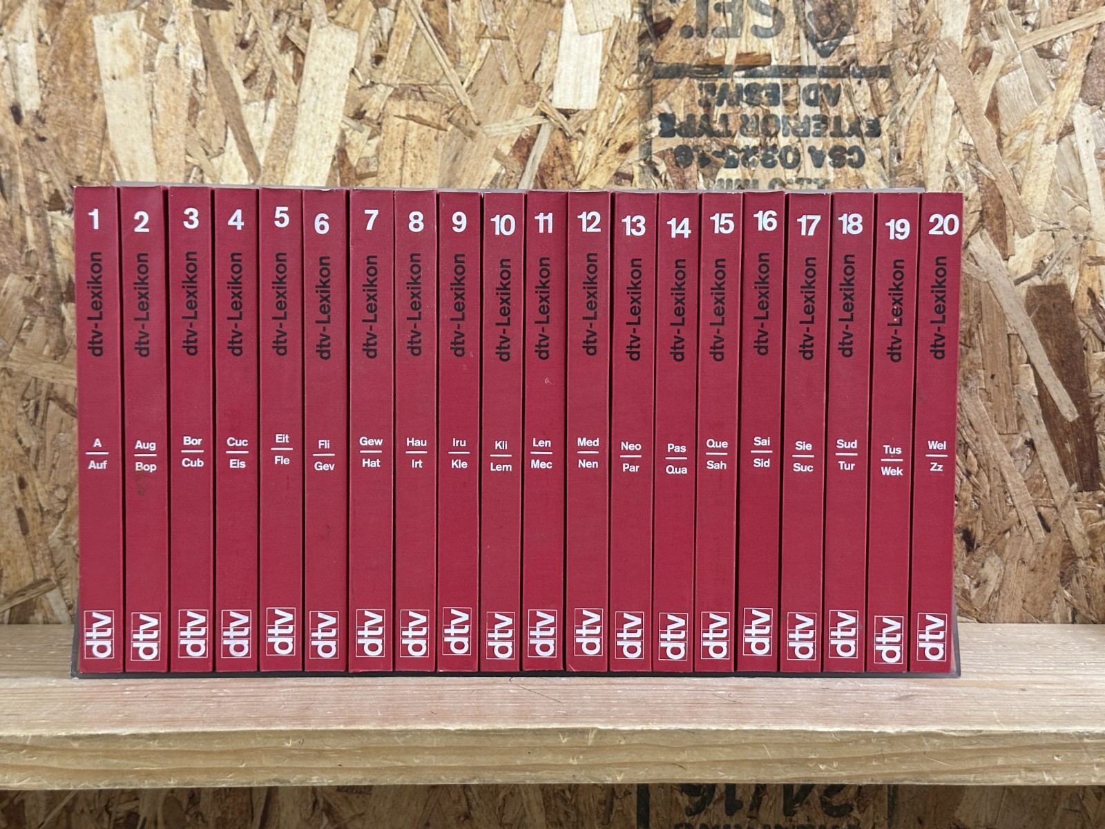 dtv-Lexikon Band 1-20 (A-Z) Deutscher Taschenbuch Verlag Book Set – Good