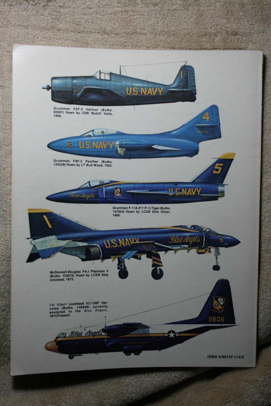 Blue Angles USN Flight Team 1928-81 Squadron Signal Book # 6030 VG Condition