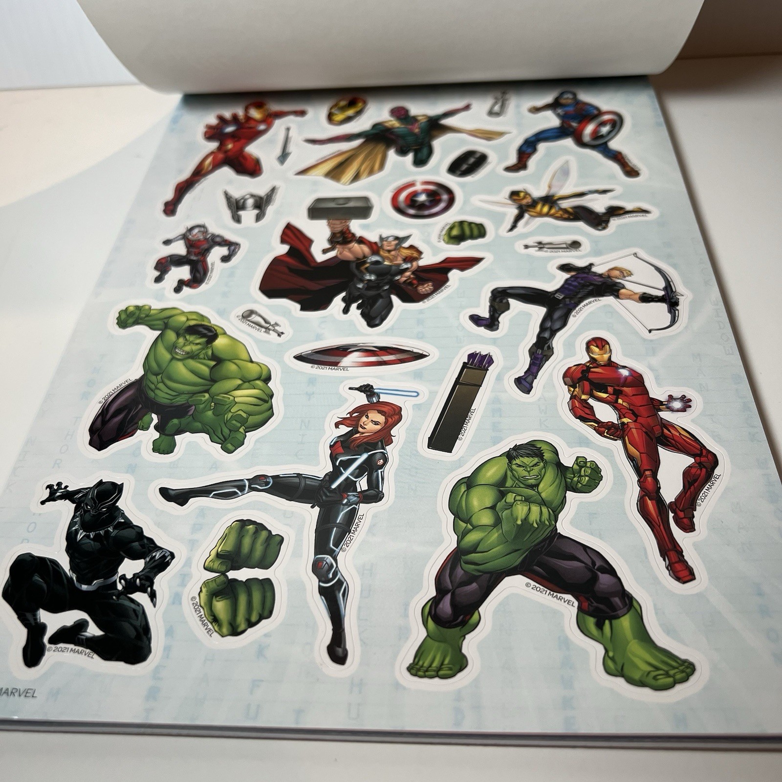 Marvel Avengers Create-a-Scene Sticker Activity Pad to Color Paperback Book