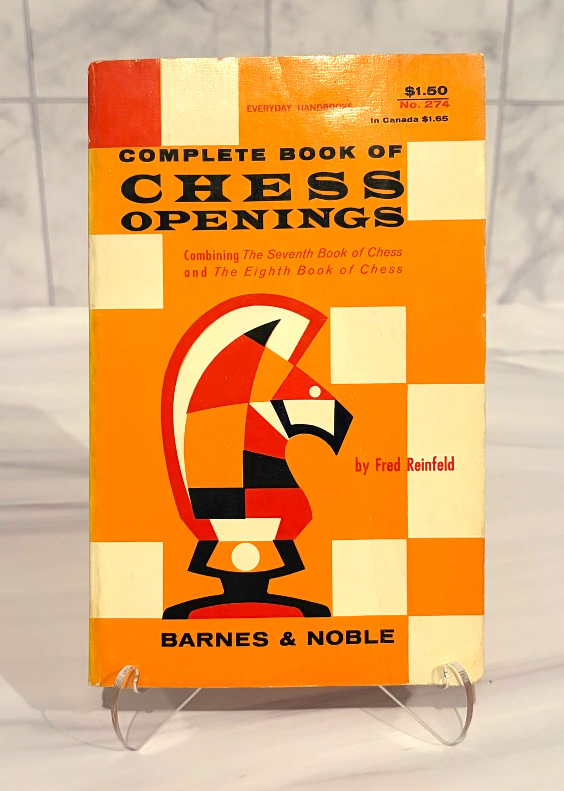 Chess Openings Book Fred Reinfeld Vintage Paperback Strategy Guide