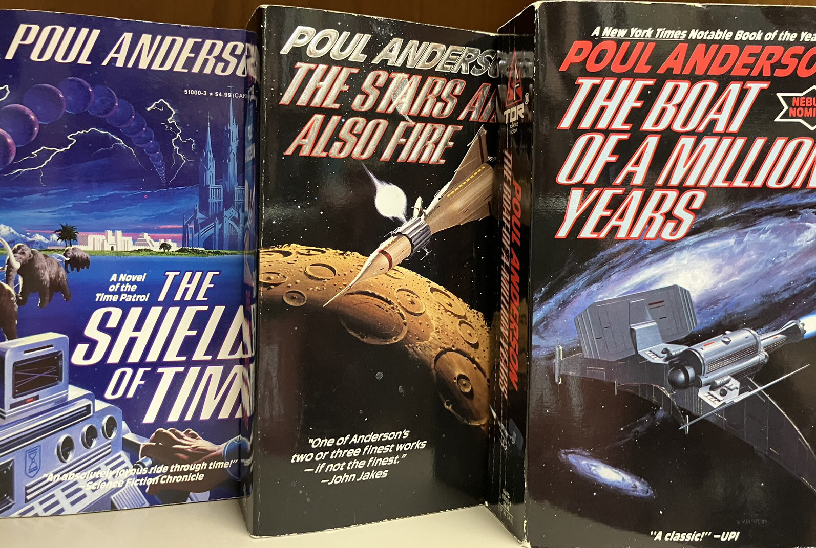 Poul Anderson The Shield of Time Science Fiction (Lot of 3 MM Pbks) TOR