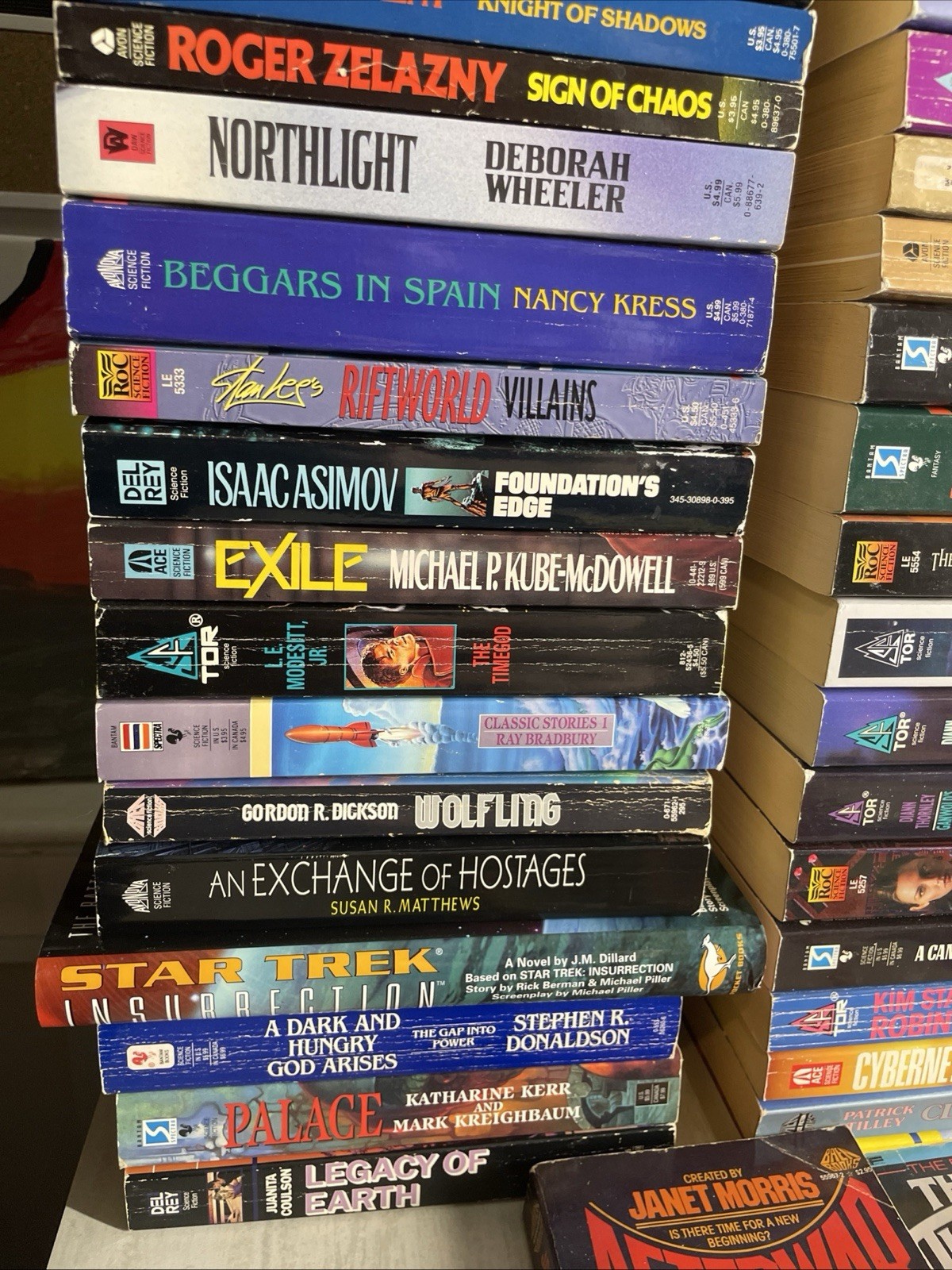 5 Pounds Assorted Science Fiction Paperback Books Mass Market Various Good