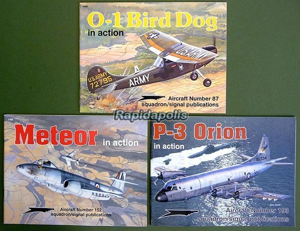 Squadron/Signal Lot of 3 Aircraft in Action Books No. 87 152 193 ~ 150 pages