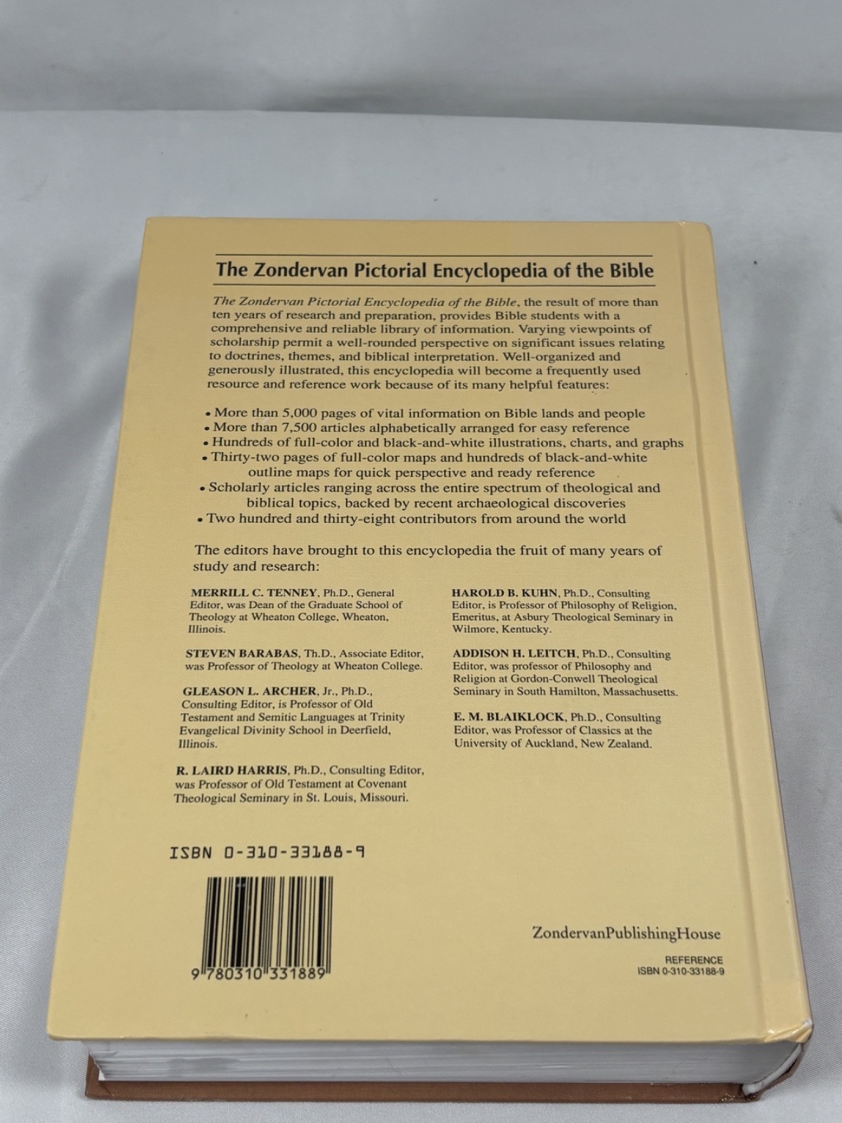 The Zondervan Pictorial Encyclopedia of the Bible Edited by Merrill C. Tenney