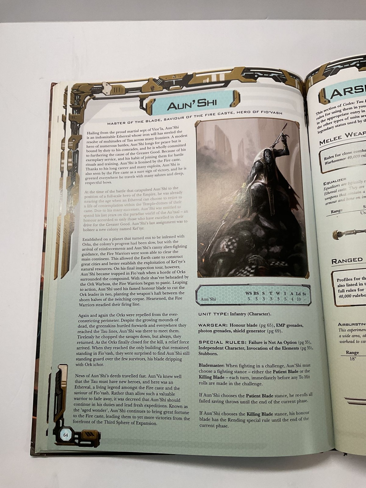 Games Workshop Warhammer 40,000 Codex Tau Empire Hardcover Rulebook Used Gaming