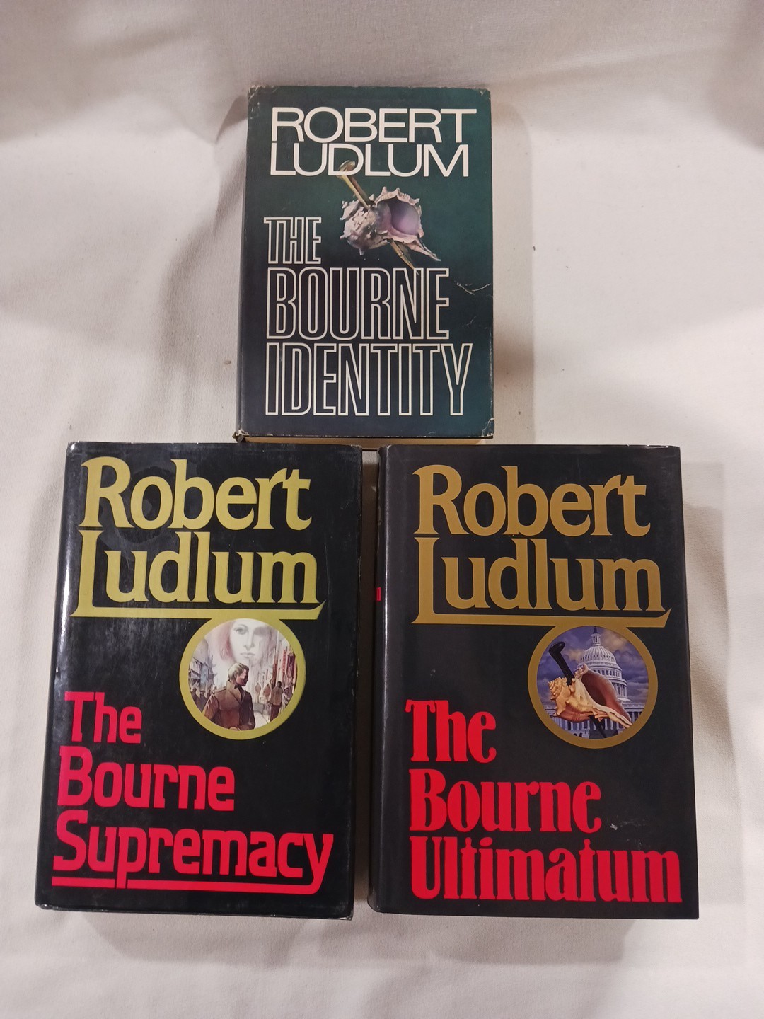 Robert Ludlum The Bourne Trilogy Identity Supremacy Ultimatum HC DJ Espionage A