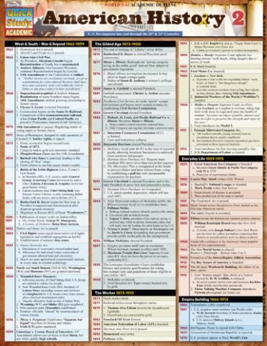 American History 2 [Quick Study Academic] – BarCharts, Inc. – pamphlet