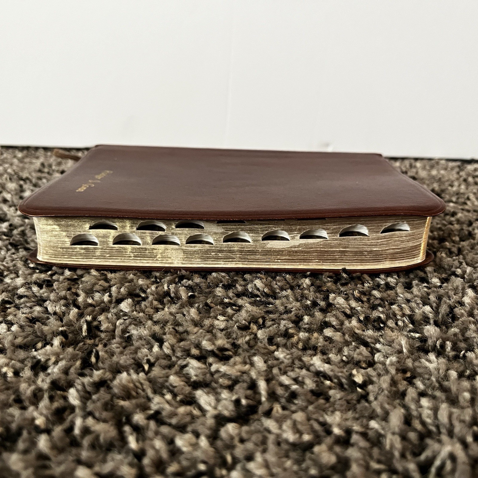 Brown Leather LDS Scripture Set – Holy Bible Book Of Mormon D&C Tabbed 5.25×7.5”
