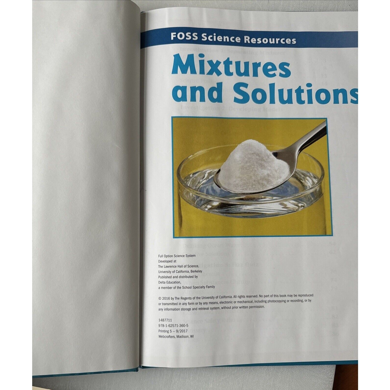 Foss Science Mixtures and Solutions by Delta Education 2015