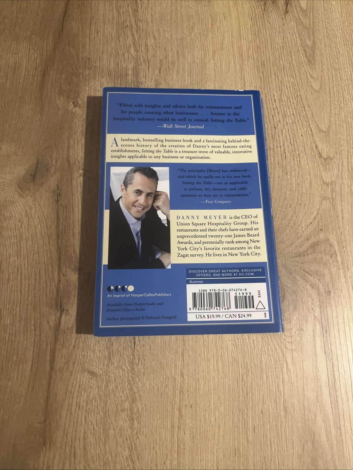 Setting the Table by Danny Meyer (2016, Trade Paperback)