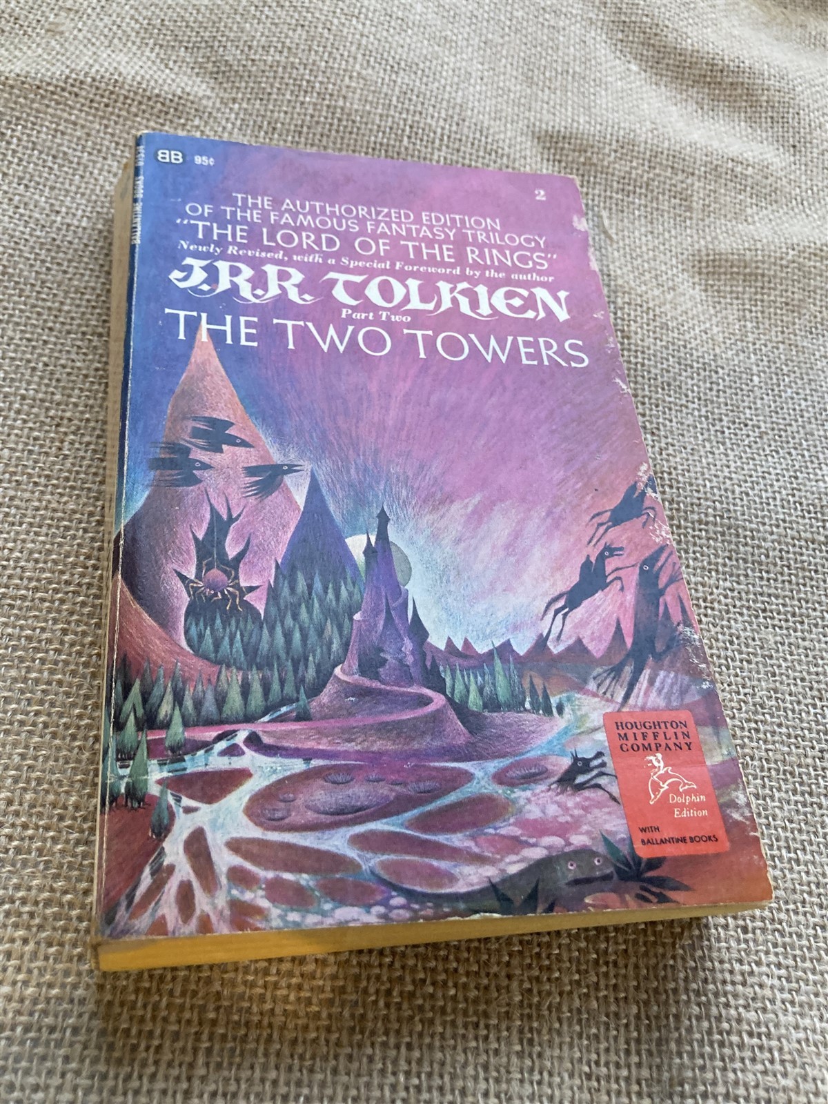 1972 pb 35th printing The Two Towers, J.R.R. Tolkien, Ballantine Books