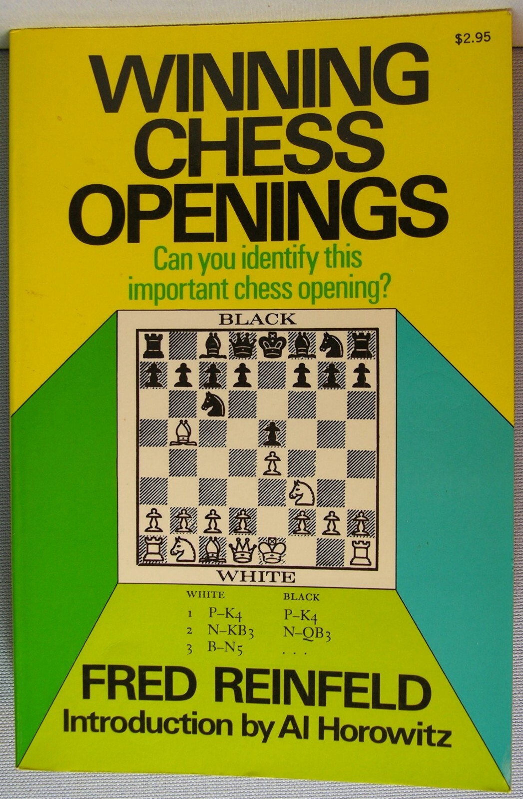 Reinfeld, Fred – Winning Chess Openings TPB 1st Printing 1973 Very Good