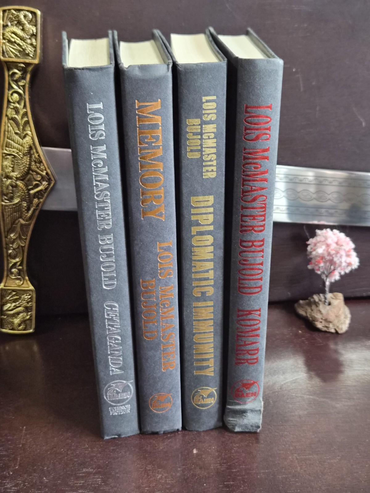 ​​​Lois McMaster Bujold VORKOSIGAN SAGA 4-Book Set 1996-2002 Miles BCE HCDJ VG+