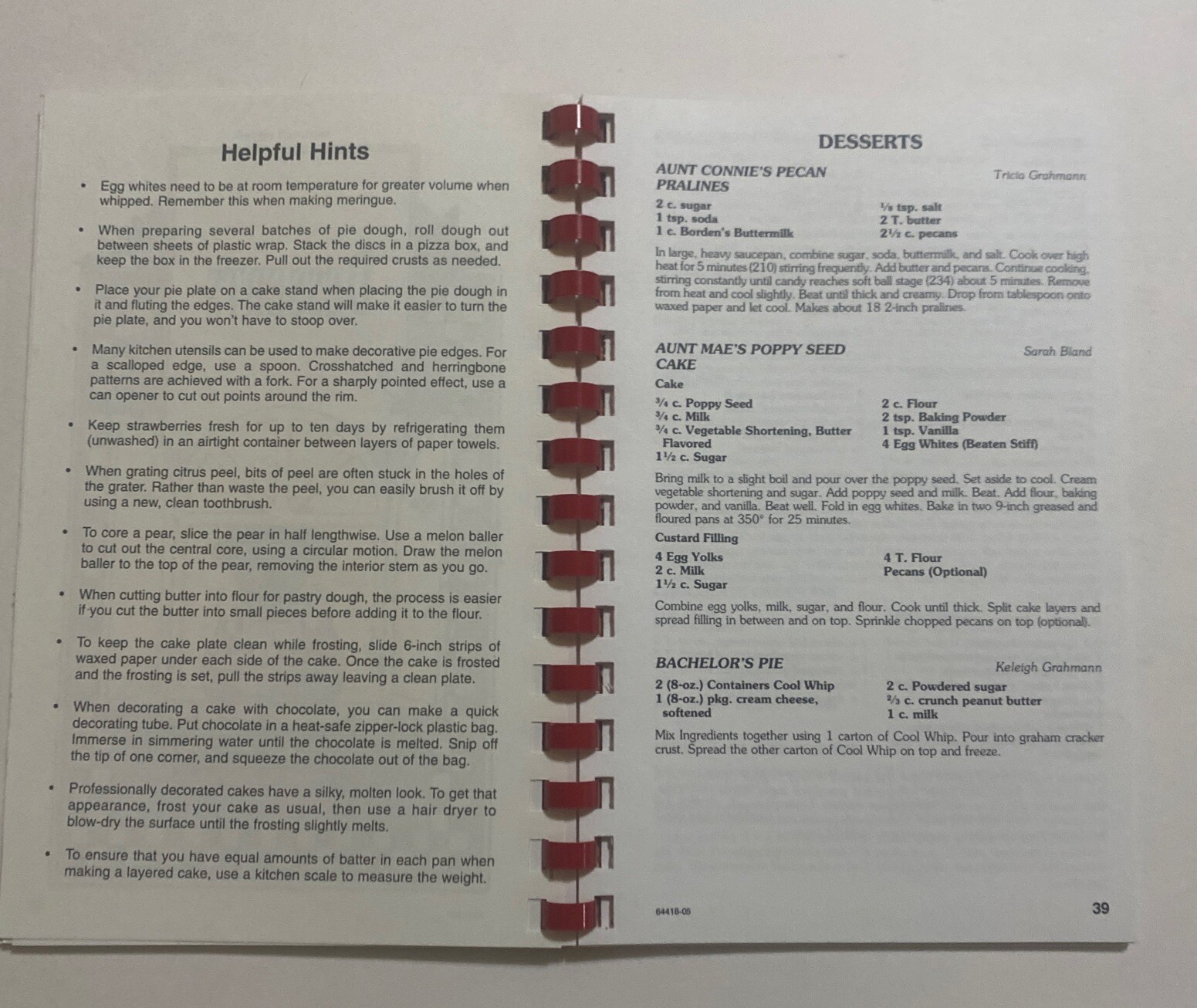 Sweet Home PTO Community Cookbook Texas Morris Press Spiral Bound