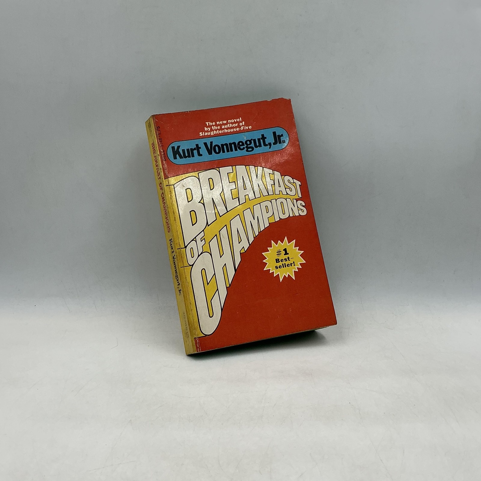 Vintage Breakfast Of Champions Kurt Vonnegut Jr Novel PB Red 1975 USA Satire