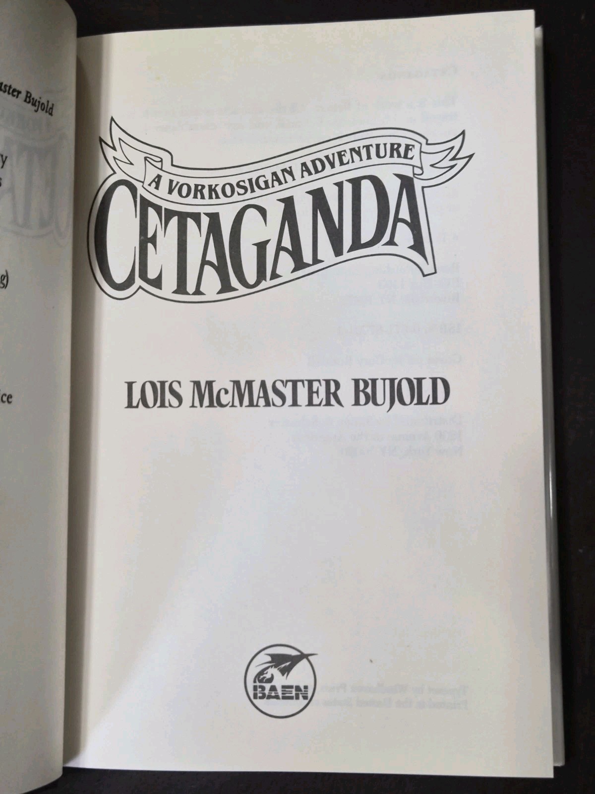 ​​​Lois McMaster Bujold VORKOSIGAN SAGA 4-Book Set 1996-2002 Miles BCE HCDJ VG+