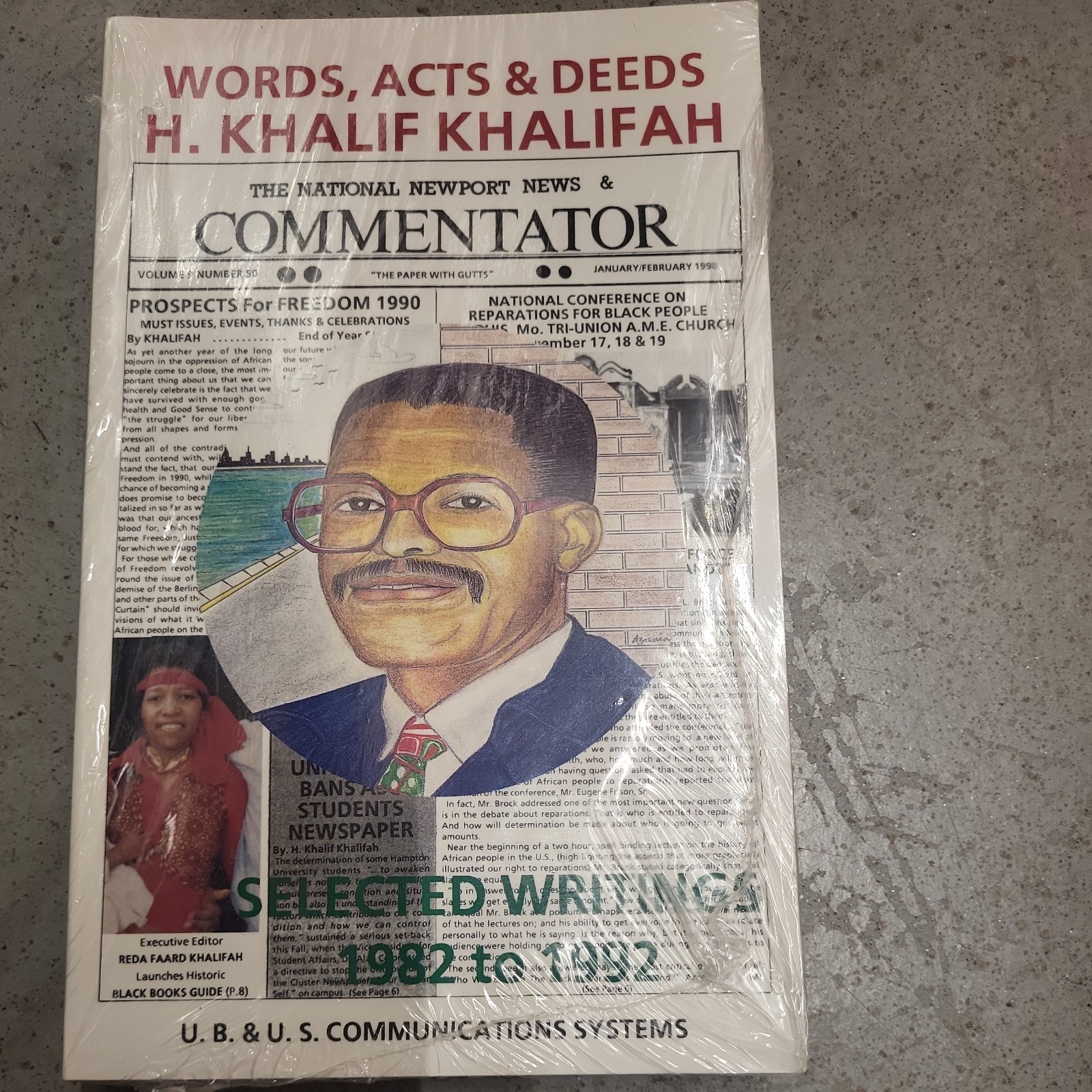 Words Acts & Deeds of H. Khalif Khalifah 1993 1st Ed Rare Black Press Writings