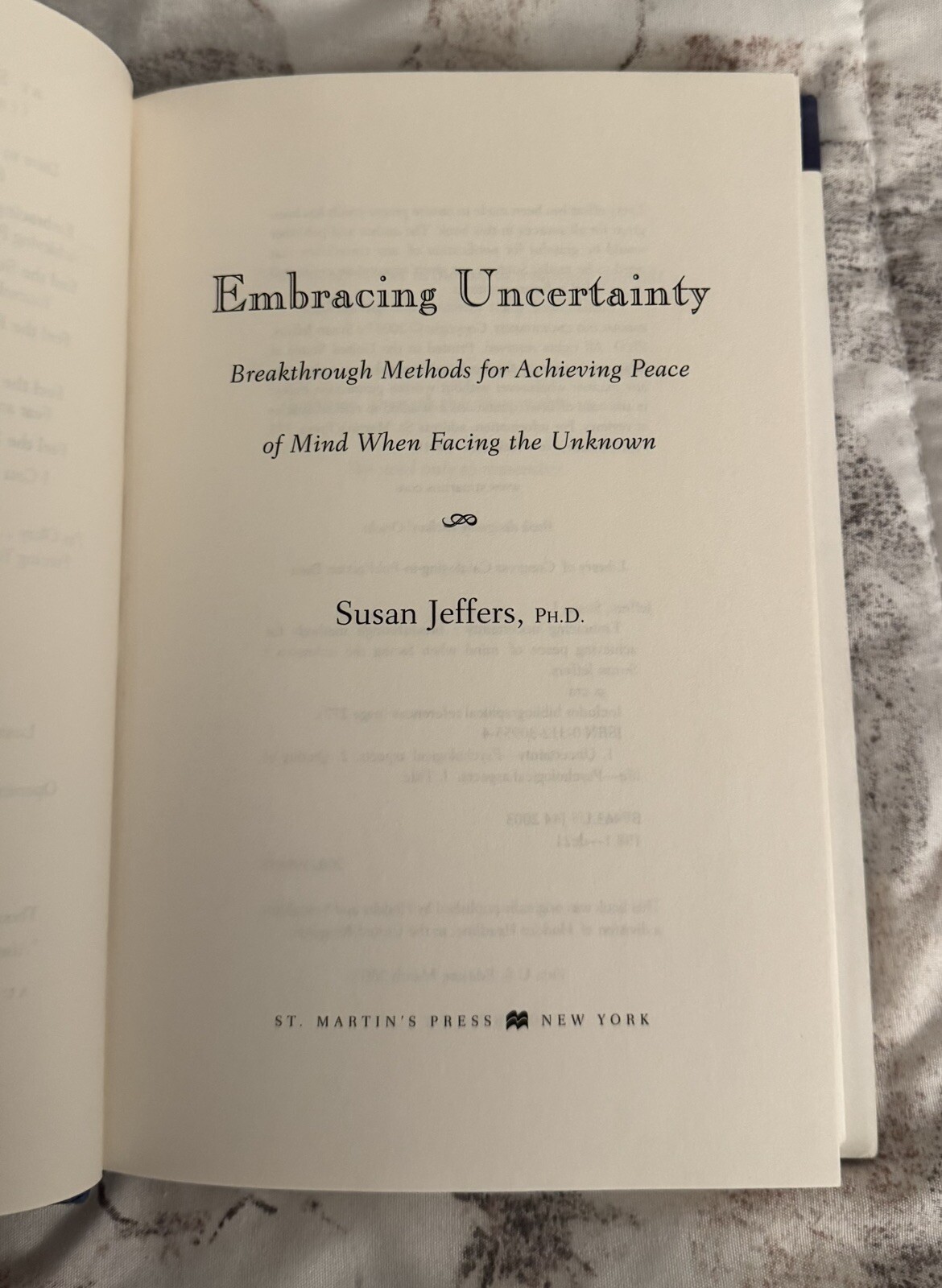 Embracing Uncertainty: Breakthrough Methods for Ac… by Jeffers, Susan Hardback