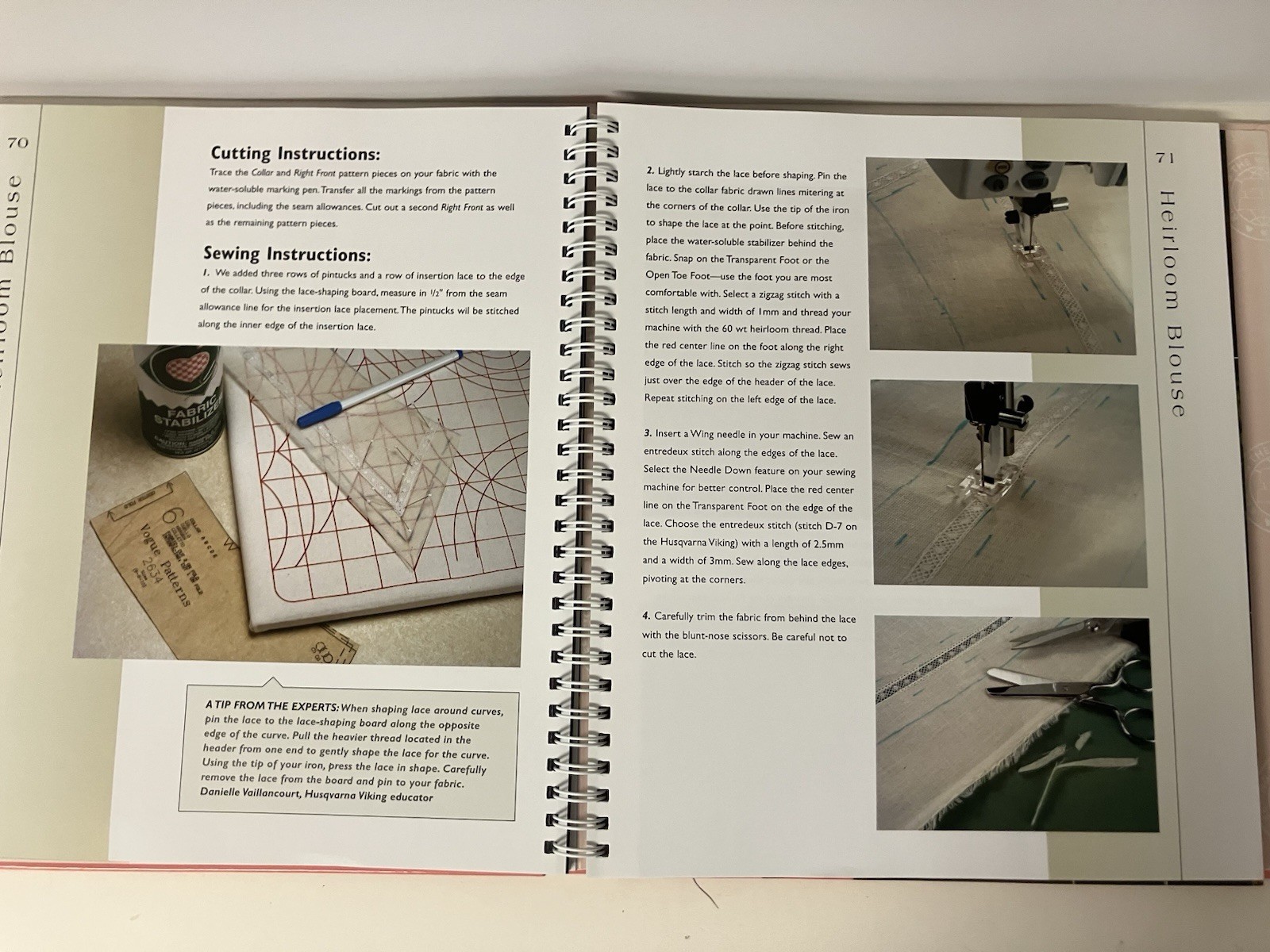 I Love to Sew with My Feet Sewing Machine Presser Feet 2005 Spiral Hardcover EUC