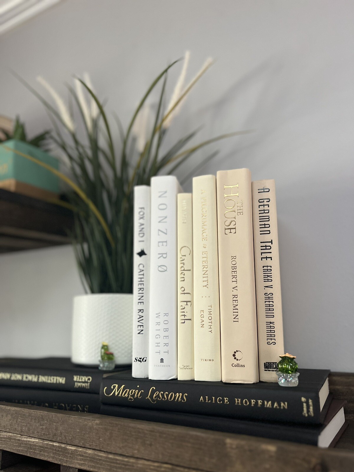 Stack of 6 colorful books for Decorating Staging | Book Decor| Home Decor.