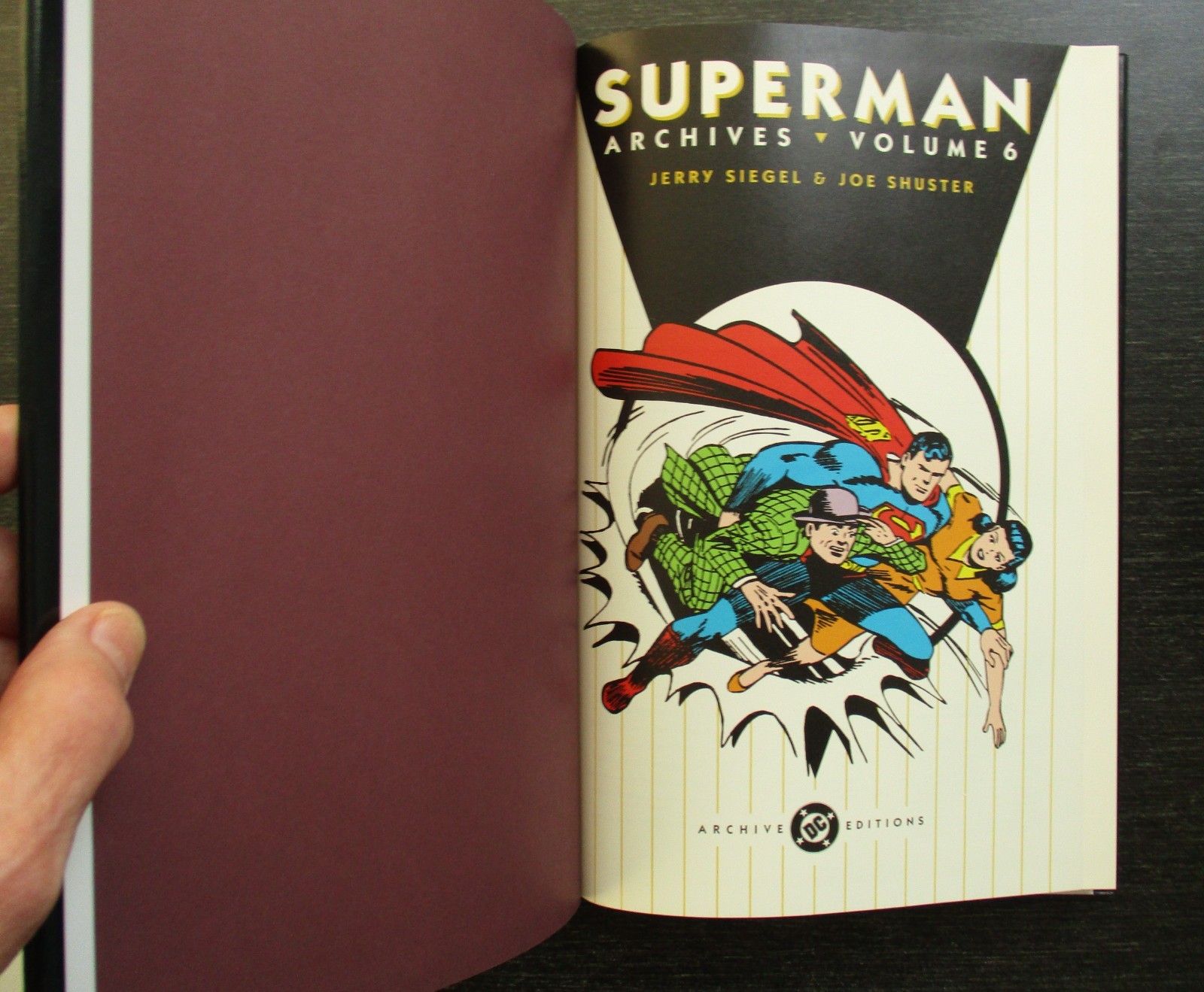 Archive Editions Superman Archives volumes 1-4 & 6-7 Hardcover w/dj VG