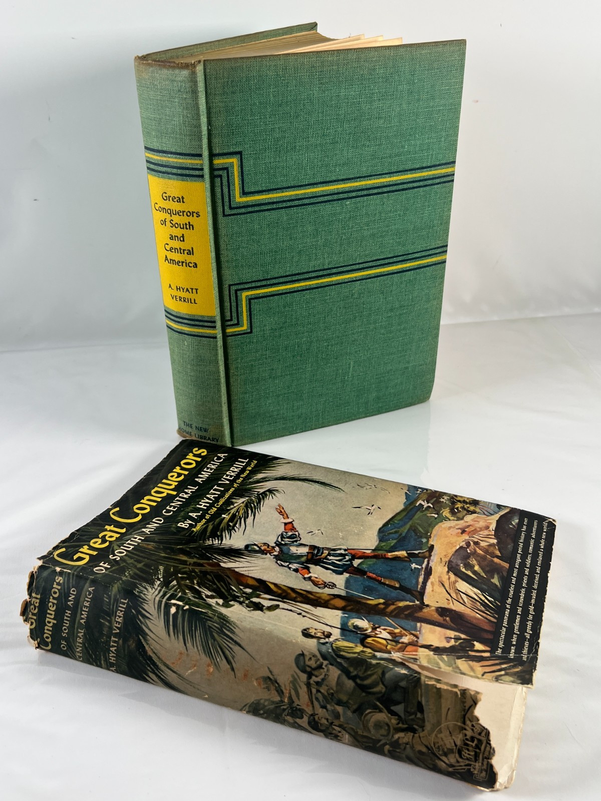 Great Conquerors of South and Central America by A. Hyatt Verrill 1943 HCDJ