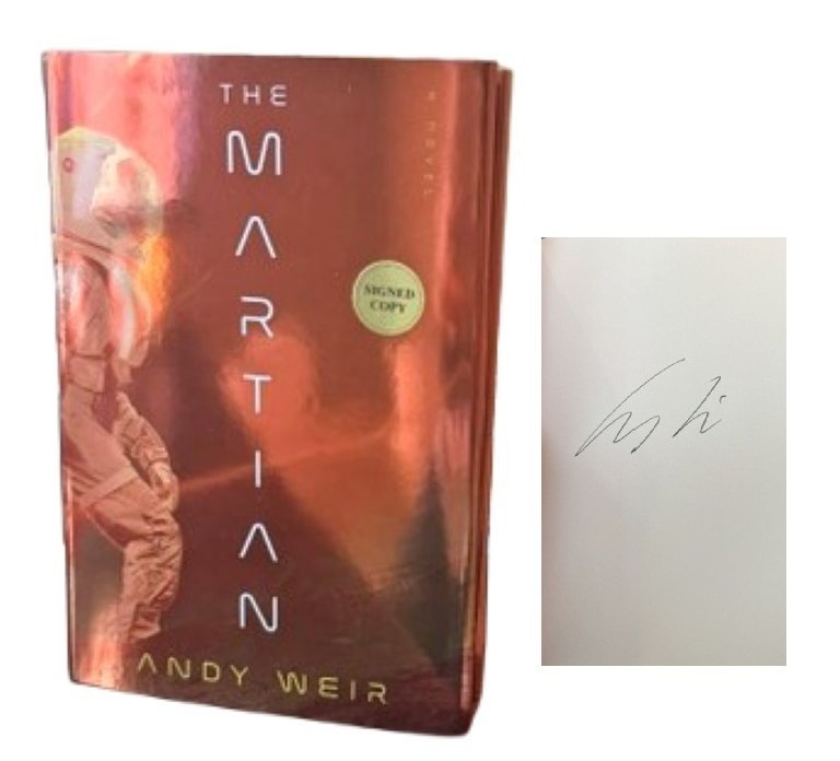 The Martian by Andy Weir ✎ SIGNED ✎ NEW Deluxe Edition Book