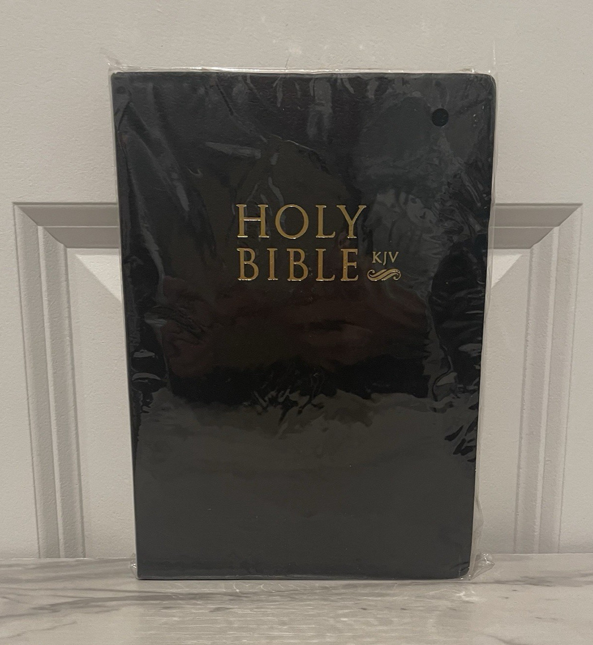 Holy Bible King James Version KJV Old & New Testament Black Faux Leather 7.5″x5″