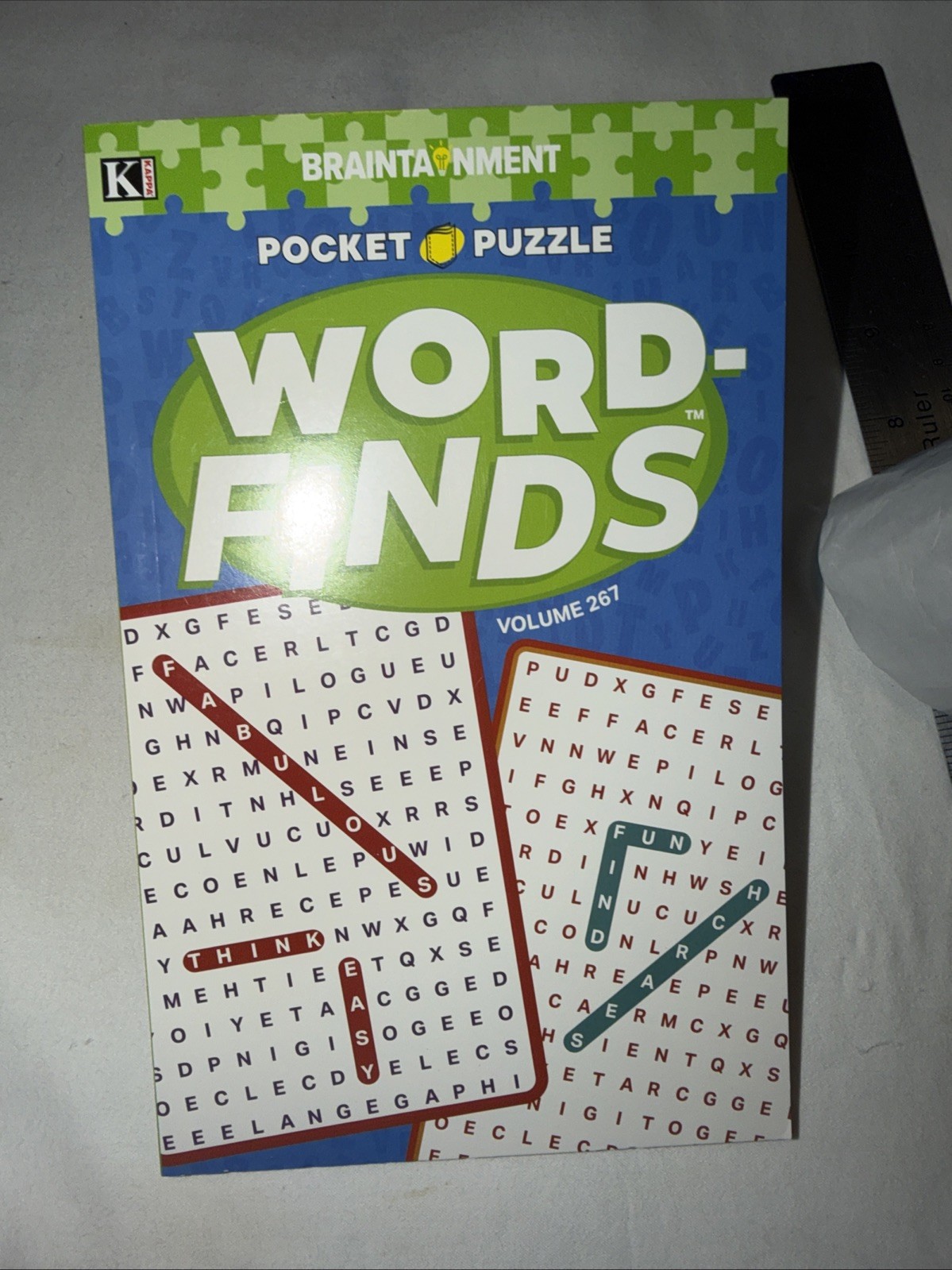 KAPPA Word-Find Pocket Puzzle Volume 267 Pages 130 W/ 58 Puzzles Large Print NEW