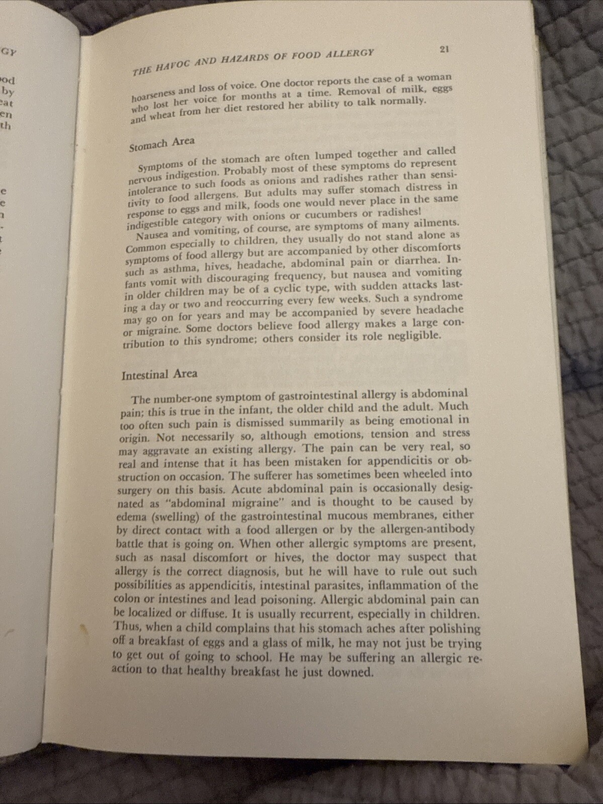 COPING WITH FOOD ALLERGY By Claude Albee Frazier MD – HBDJ Ex-lib 1975