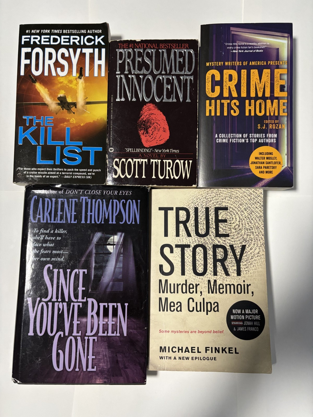 Mix Lot of 5 Novels – Carlene Thompson, Michael Finkel, Scott Turrow, Frederick