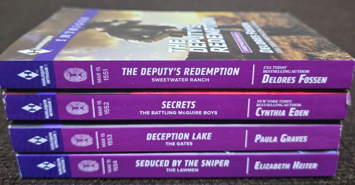 Harlequin Intrigue Lot of 4 Books March 2015 Paula Graves Cynthia Eden