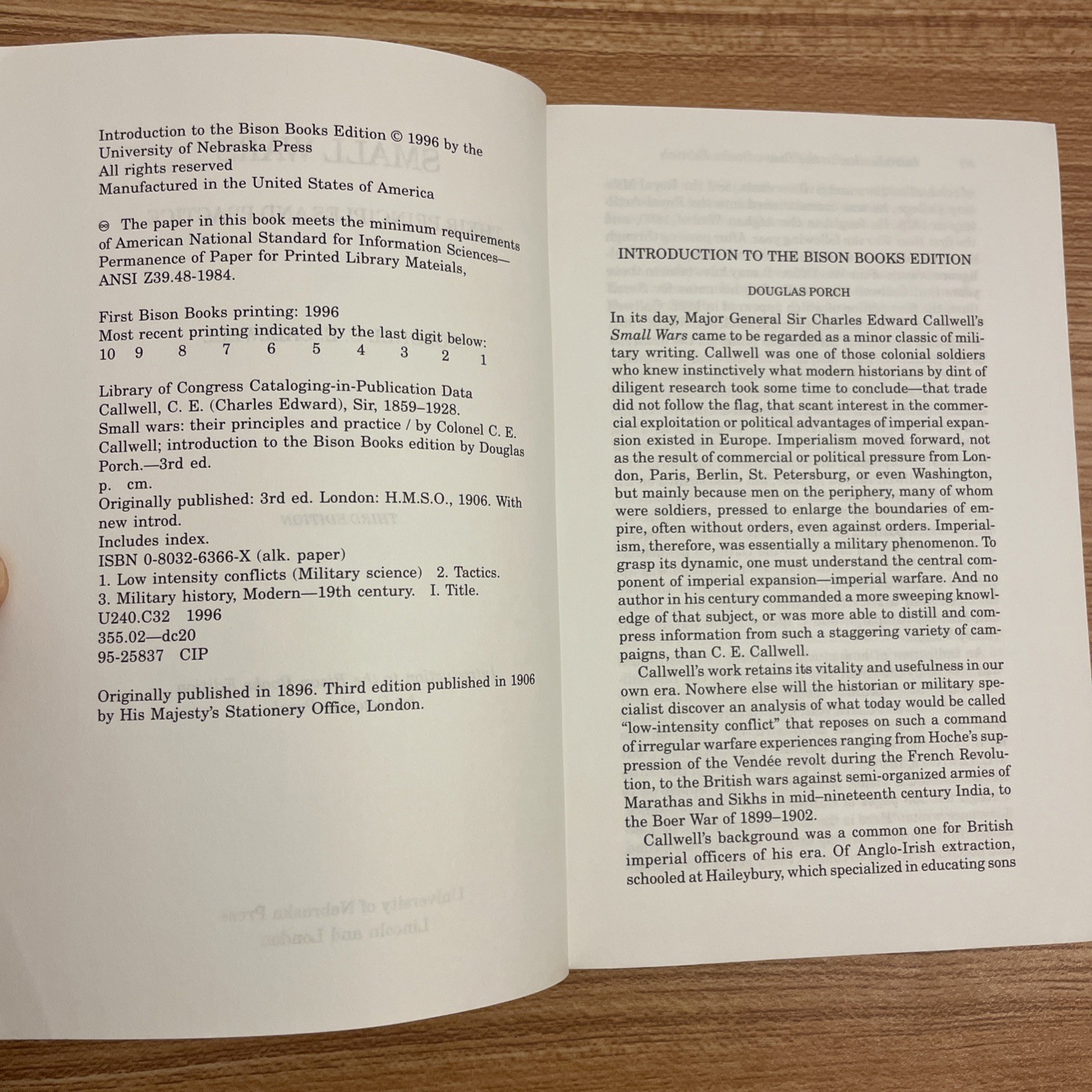 Small Wars : Their Principles and Practice (Third Edition) by C. E. Callwell…