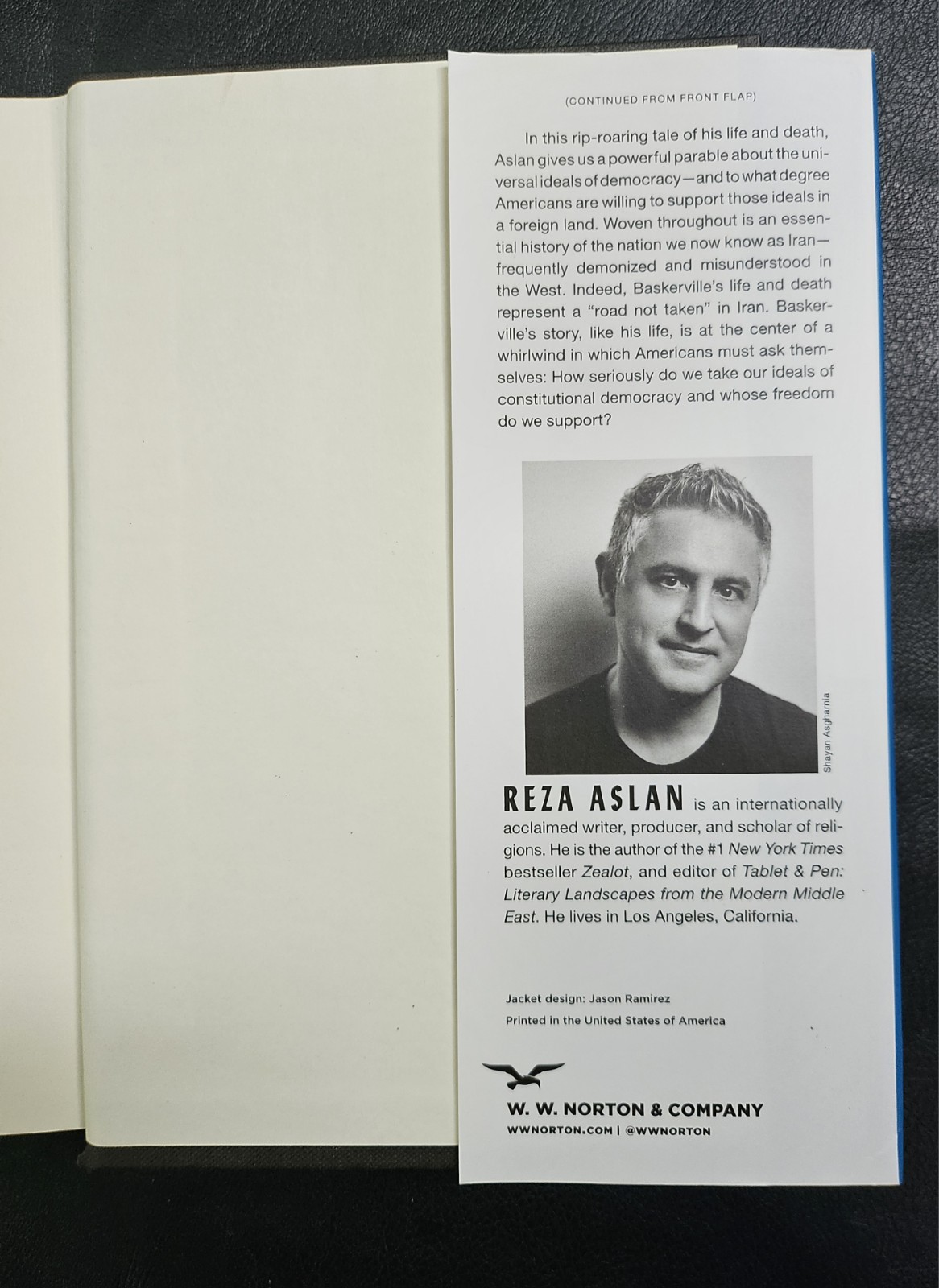 “An American Martyr In Persia” by Reza Aslan, SIGNED, First Edition, Hardcover