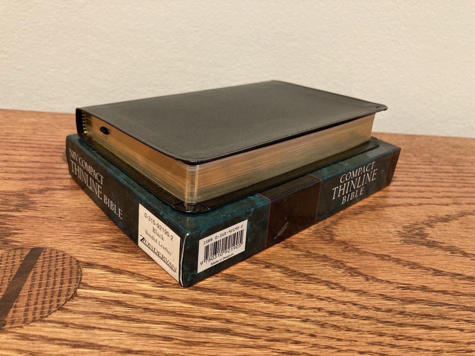 Sealed! NIV 1984 Thinline Bible | Black Bonded Leather| 6.3 point font