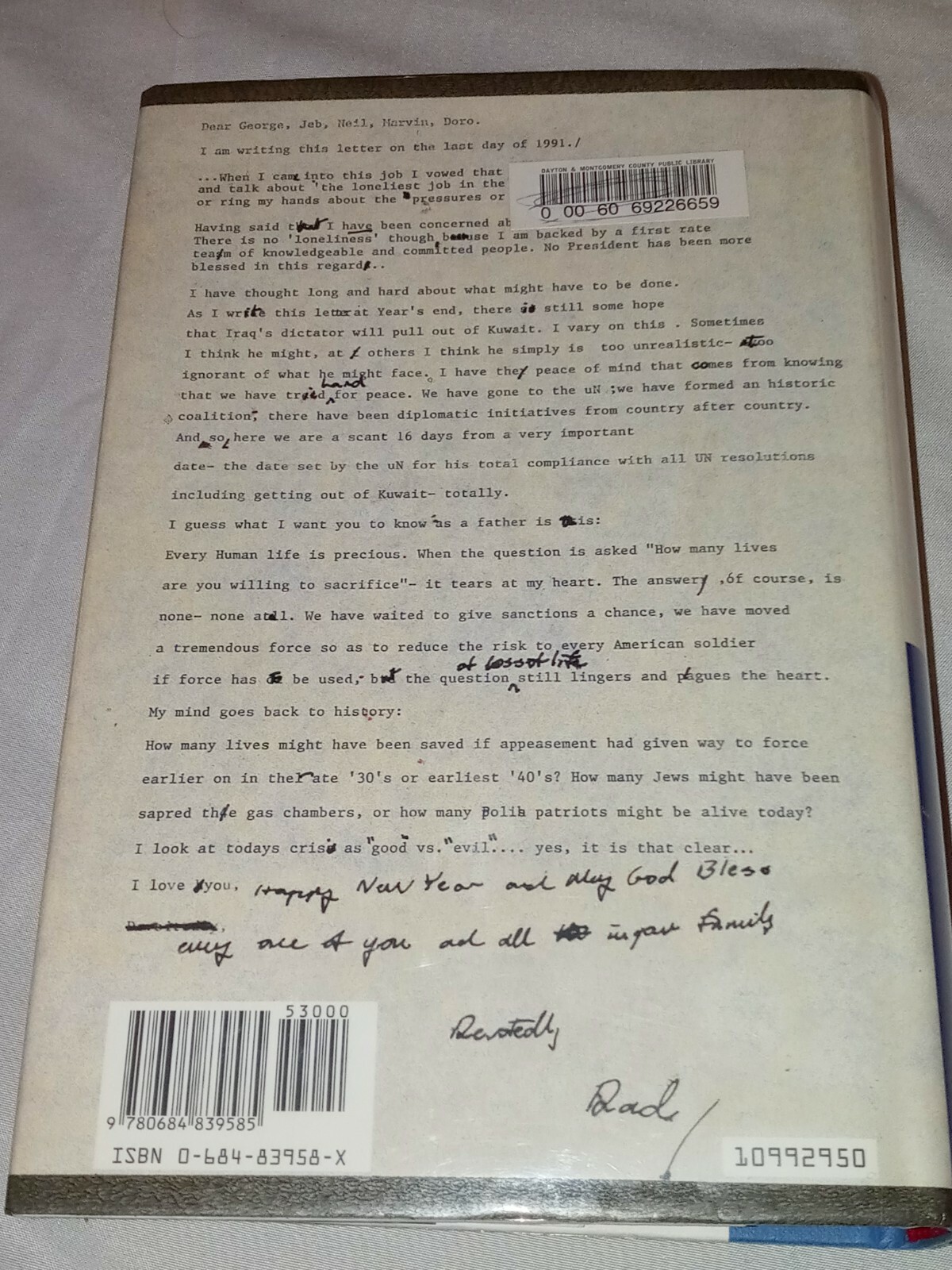 All the Best, George Bush : My Life in Letters and Other Writings by George W. …