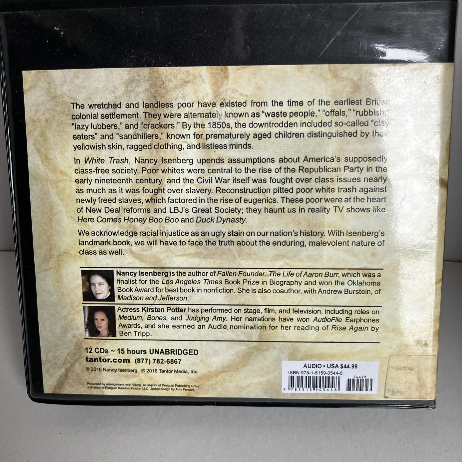 White Trash: The 400-Year Untold – Audio, by Isenberg Nancy – Very Good Rare