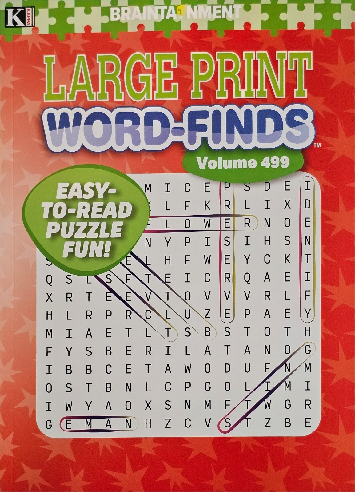 4 New Large Print Word-Finds Puzzle Books Kappa Games Vol #499-502~ Search,Hunt