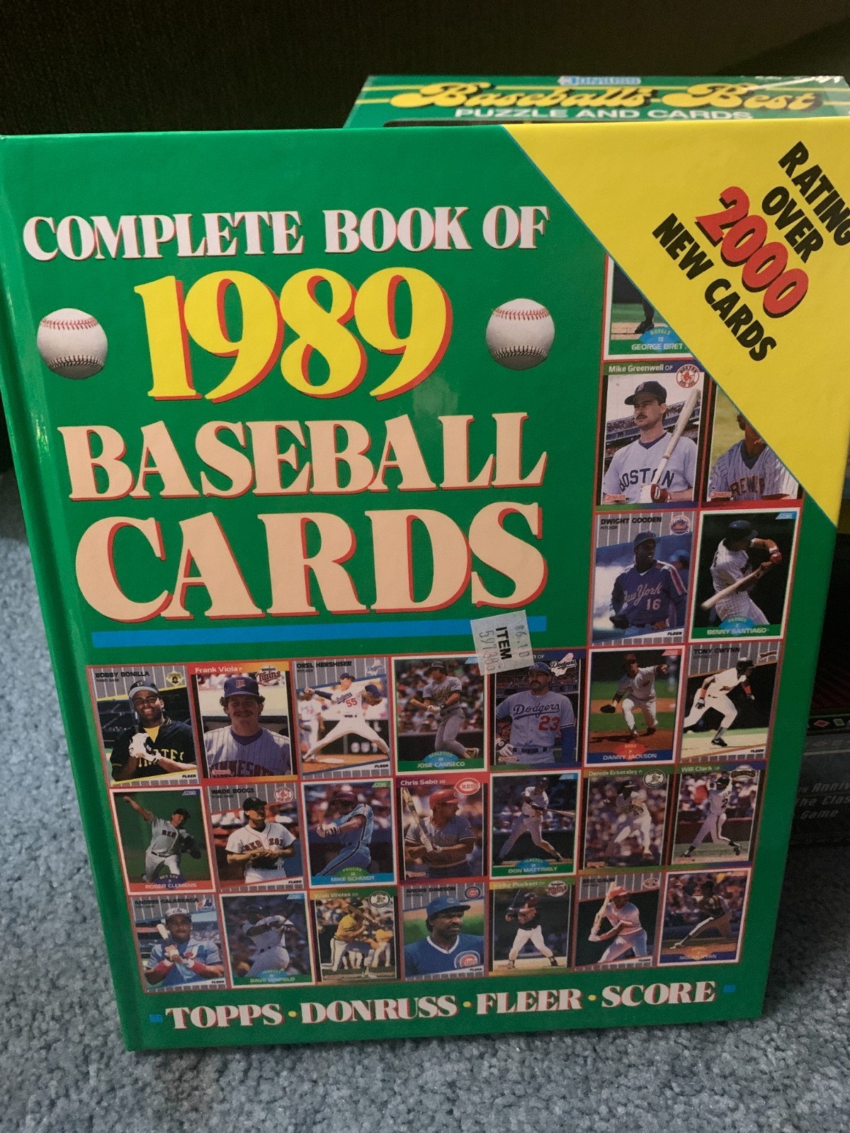 Complete Book of 1989 Baseball Cards Topps Donruss Fleer Score Hard Cover