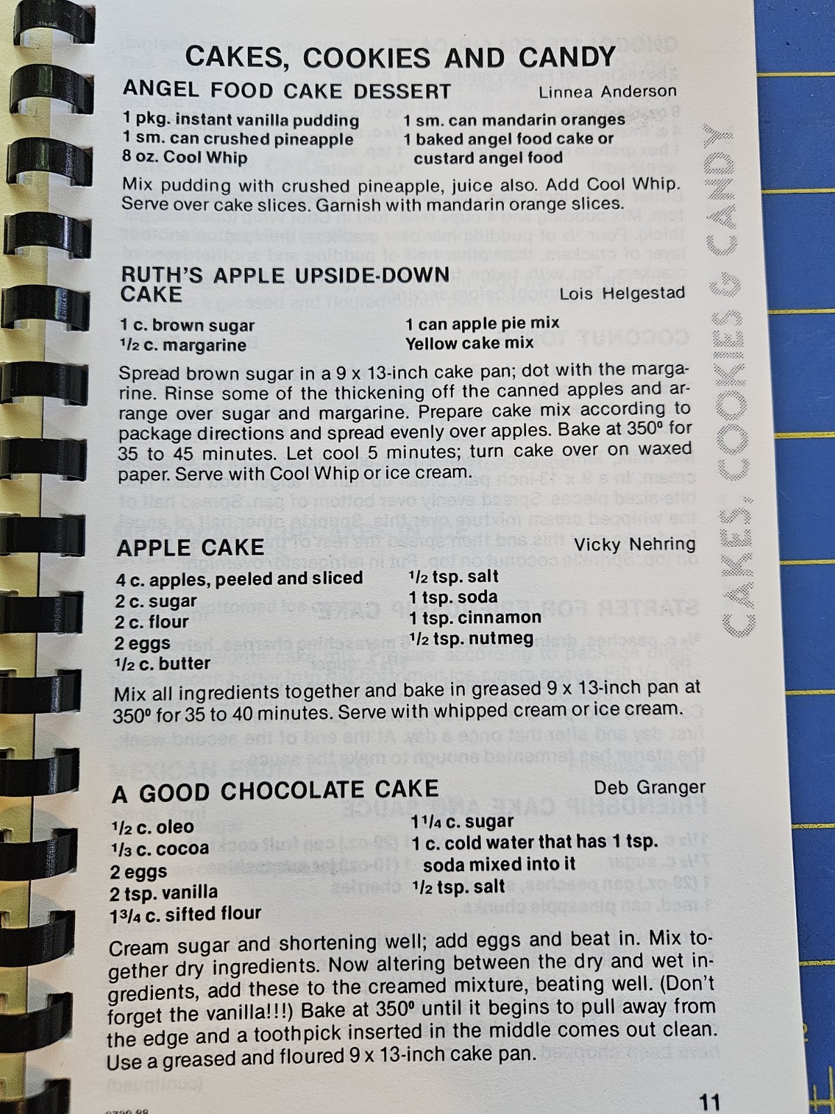 1988 Heavenly Cookbook Our Saviors Lutheran Church – Chippewa Falls Wisconsin