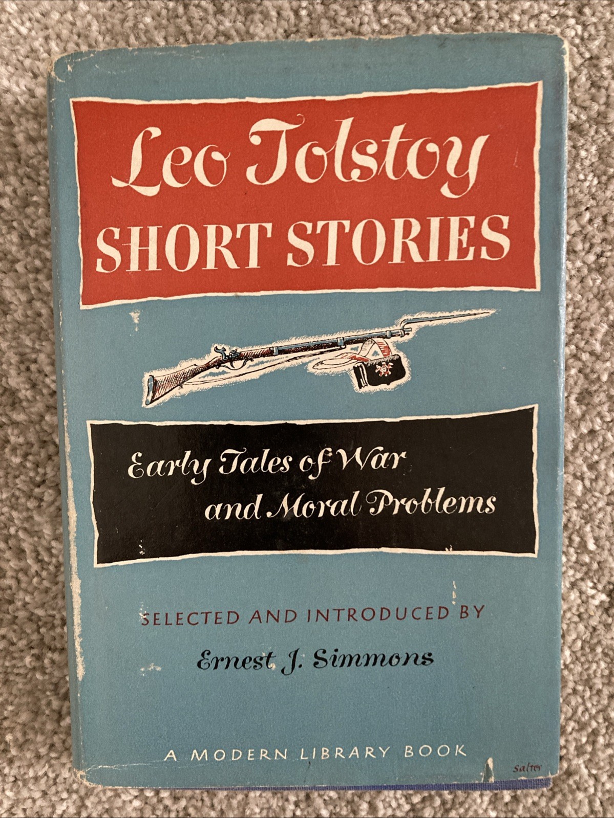 Leo Tolstoy SHORT STORIES Early Tales of War and Moral Problems Modern Library #