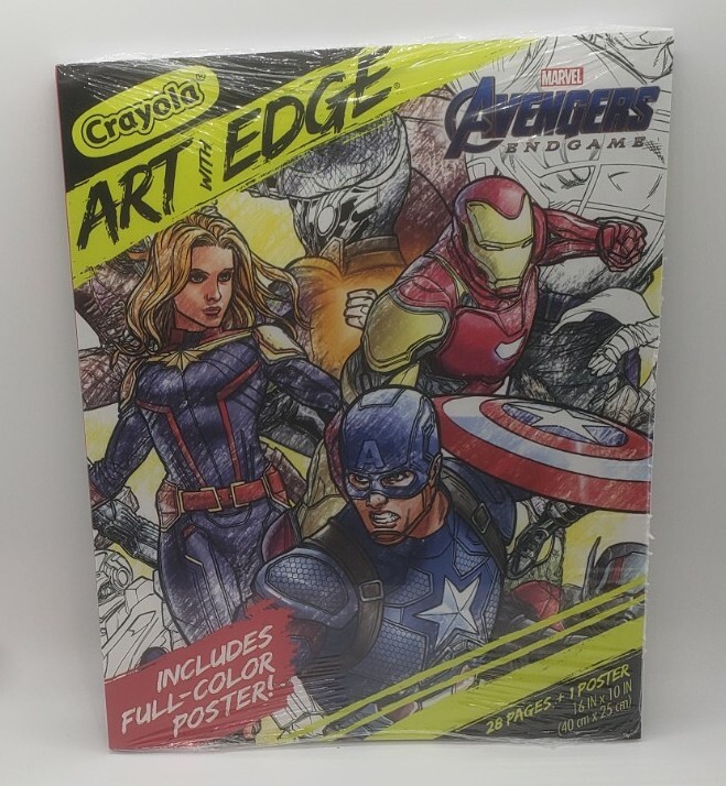 Crayola Art With Edge Marvel Avengers Endgame 28 Pages Poster Sealed New!