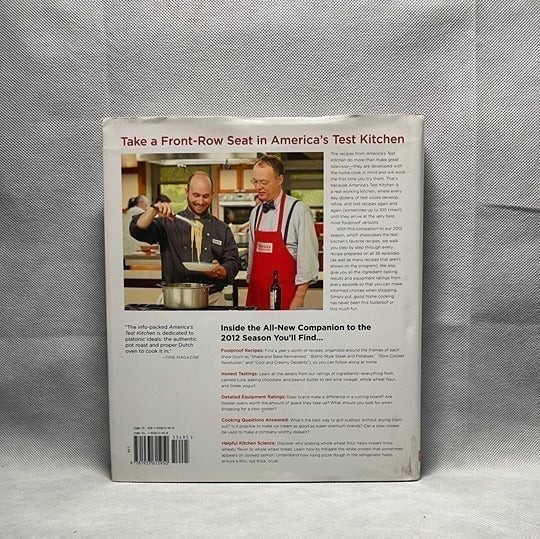 America’s Test Kitchen 2012 TV Companion Cookbook Tested Recipes 306 Pages VG