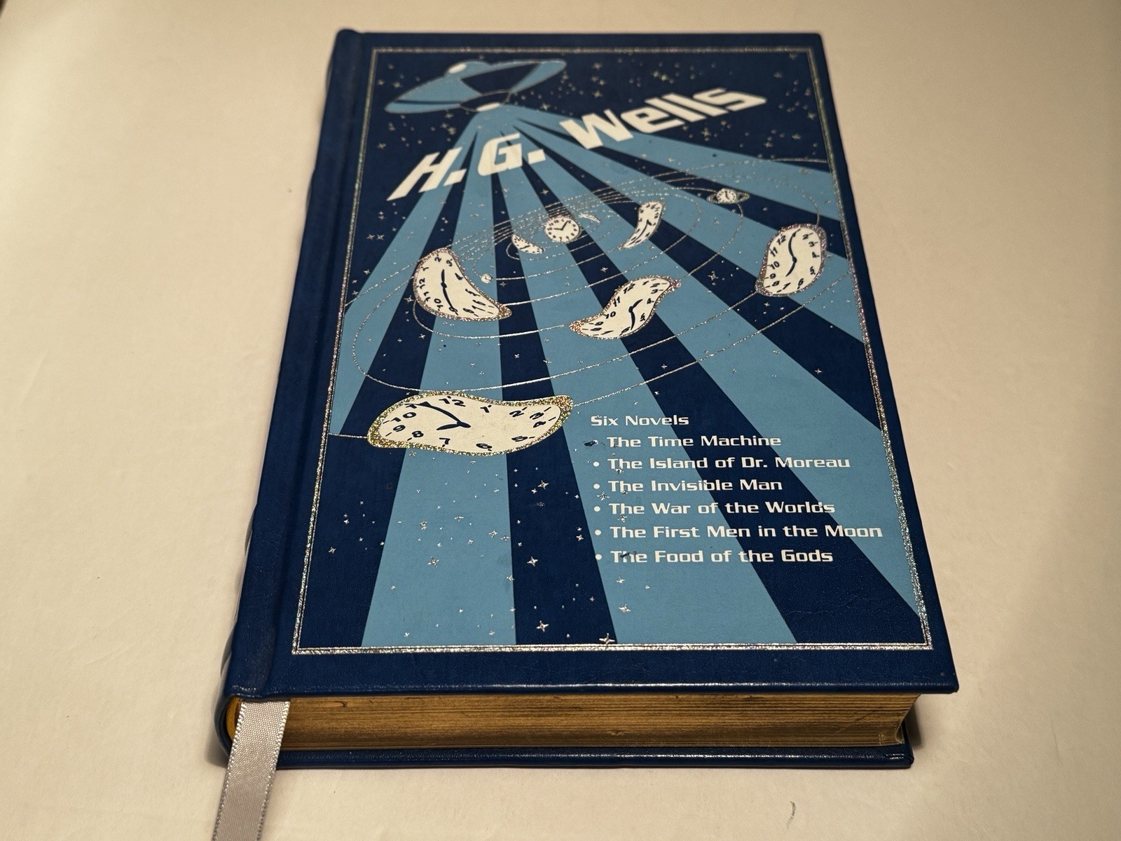 HG WELLS Six Novels 2012 Canterbury classics hardcover blue bonded leather
